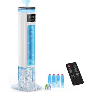 冷風扇 冷風扇風機 【スリムタワー型 ダブル水タンク】加湿機能 雰囲気タイト 強力冷風 スポットクーラー 冷房