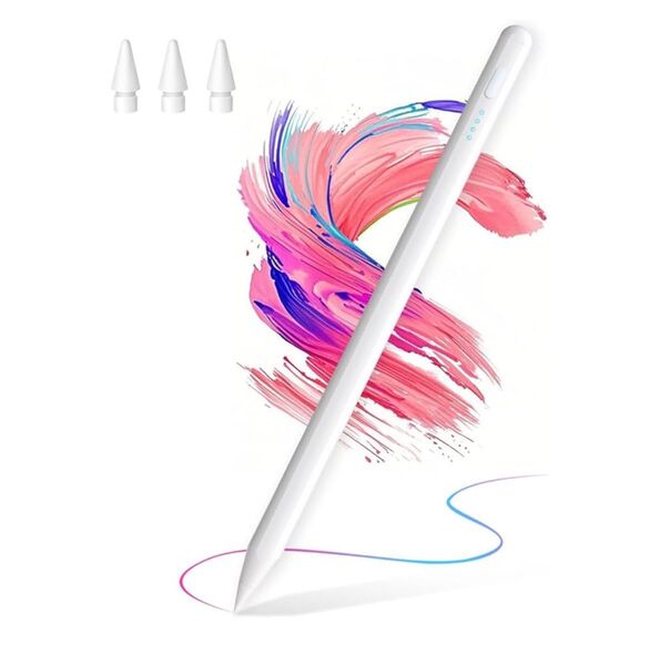 iPad ペンシル タッチペン 極細 スタイラスペン Type-C急速充電 超高感度 磁気吸着