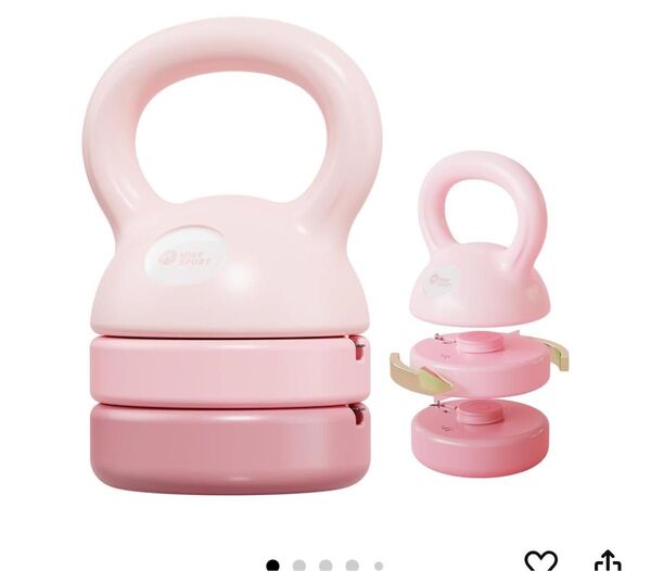 可変式ケトルベル 3in1 初心者向け 5LB 8LB 12LB プレート調節可能 自宅トレーニングジム