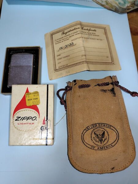 ZIPPO ライター ケース 保証書 巾着付き