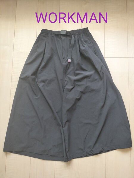 NL139 ワークマン М ワイドパンツ ガウチョパンツ 黒 ブラック