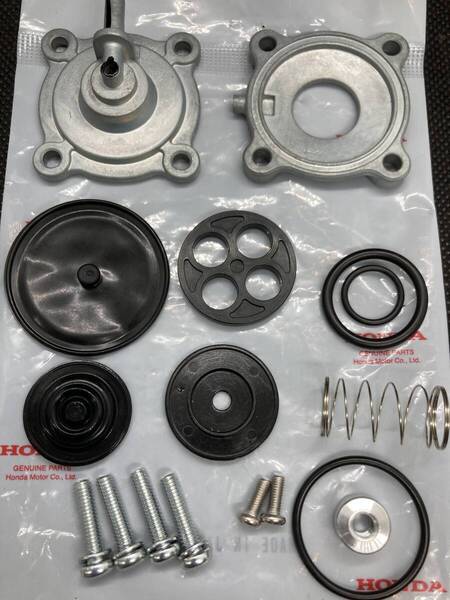 ホンダ MVX250F MC09 ゴム パッキン 作業手順付き Oリング フューエルコック タンク オーバーホール 負圧ダイアフラム漏れ