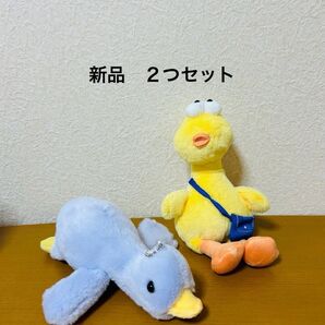 とり ボールチェーン付きぬいぐるみ 2つセット