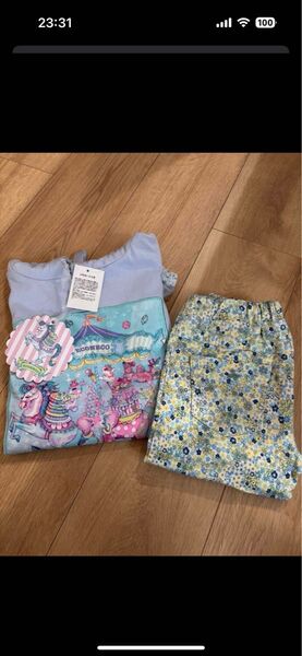 ECONECOワンピース&マザウェイズ 7部丈パンツ 2枚セット110cm