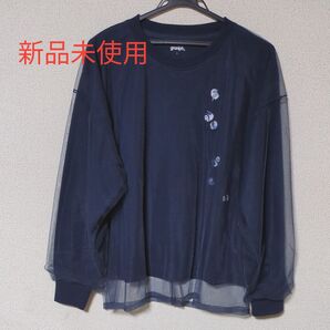 graniph ローリングパンダズ レイヤードシアー長袖Tシャツ