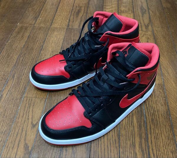 Nike Air Jordan 1 Mid "Bred Toe" 29cm 中古