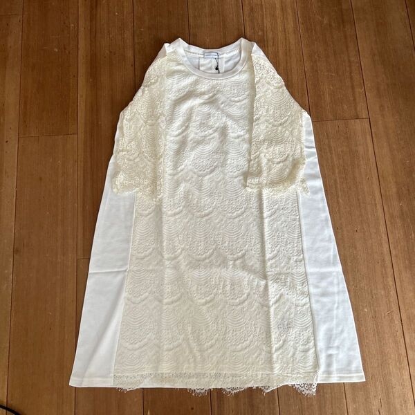 新品 イーハイフンワールドギャラリー レース切替Aラインワンピース