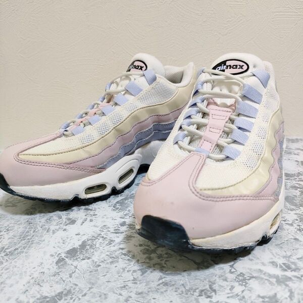 Nike Air Max 95 ホワイト/ピンク/ブルー 24cm