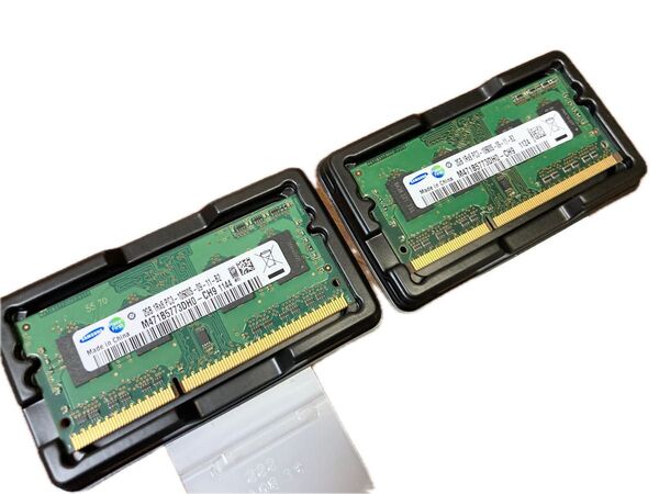SAMSUNG ノートPC用メモリ 4GB(2GB×2枚)セット SODIMM DDR3 PC3-10600S