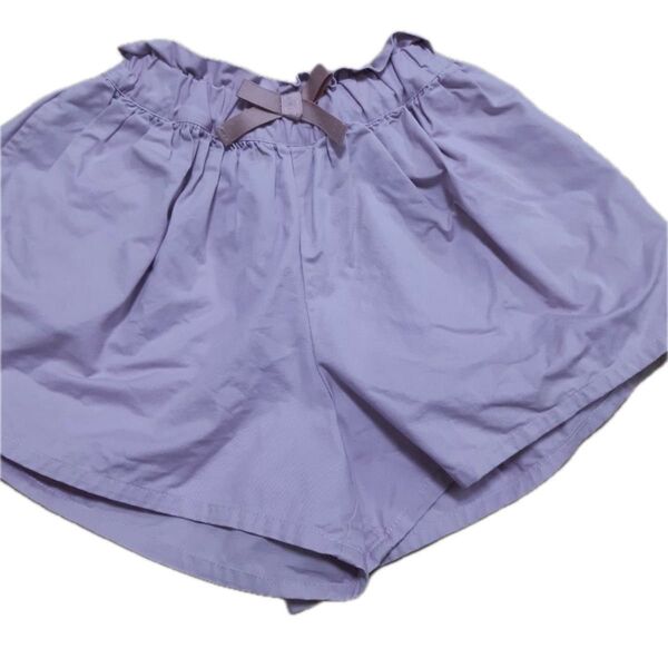 【美品】プティマイン 綿100% ショートパンツキュロット