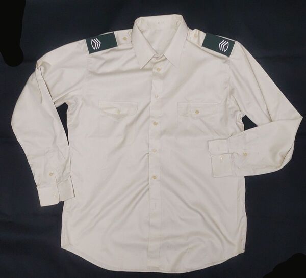 自衛隊グッズ 91式2種 制服ワイシャツ L2 PX購入私物品 階級章付き!ミリタリー