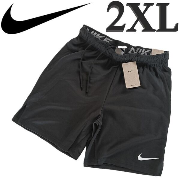 新品 黒 2XL ナイキ ハーフパンツ ショートパンツ メンズ Dri-FIT