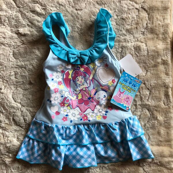 新品 タグ付 100cm プリキュア 水着 女の子 女の子ワンピース水着 ワンピース水着 スイムウェア ワンピース