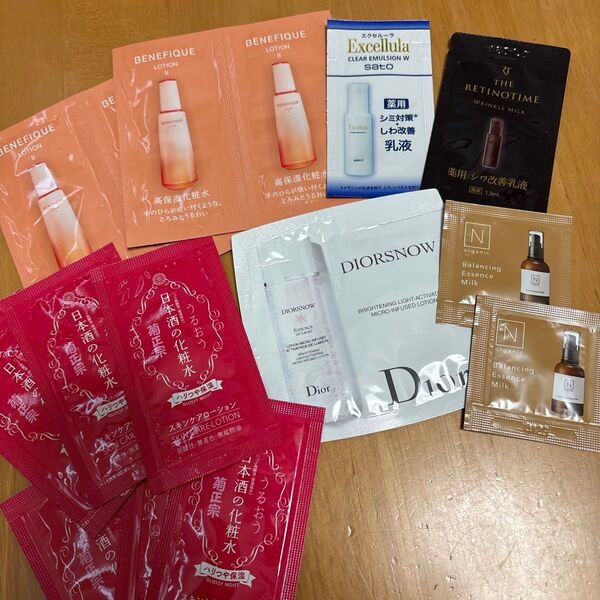 化粧品 サンプル 15点 Dior エヌオーガニック など