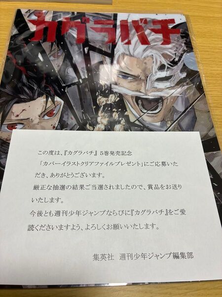 カグラバチ 5巻発売記念 カバーイラストクリアファイル当選品
