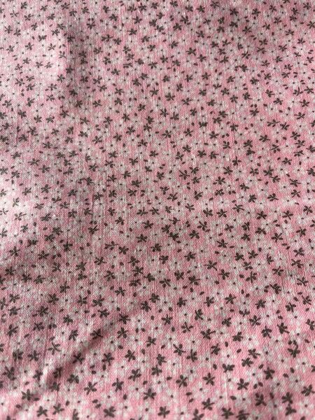 小花柄生地 ピンク系 綿100 ハギレ