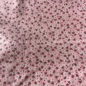 小花柄生地 綿100 ピンク系 はぎれ