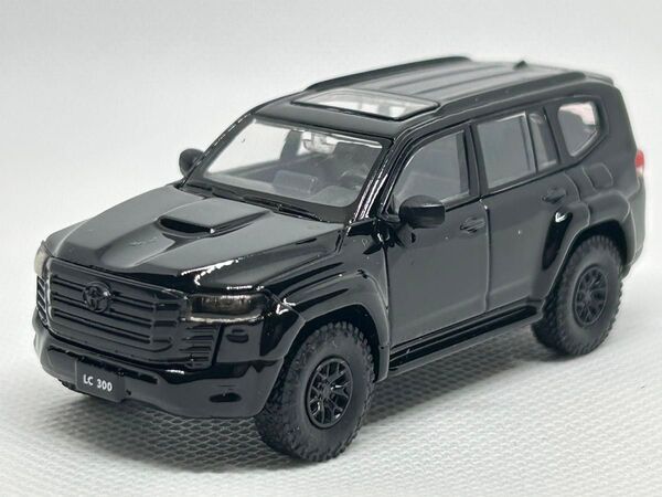 1/64 トヨタ 【ランドクルーザー LC300 】ミニカー ブラック 合金モデル ダイキャスト