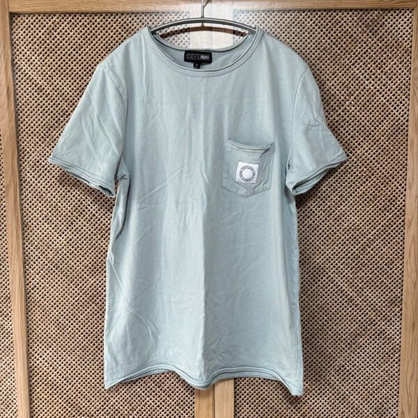 deviluse デビルユース/Tシャツ カットソー 半袖 ポケットあり ブルー Mサイズ