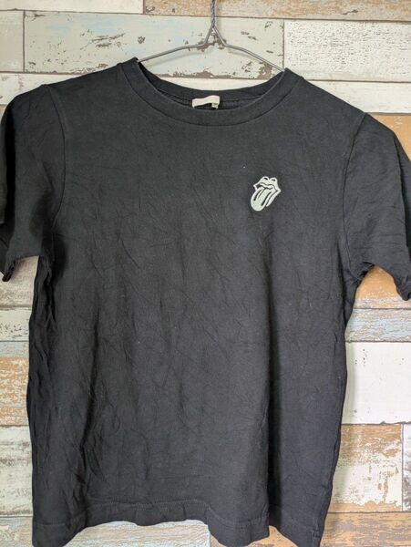 GU ローリングストーンズ キッズTシャツ 半袖 Tシャツ 140cm ブラック