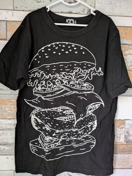 XD エックスディー キッズ Tシャツ 150cm ブラック ビッグプリント 半袖