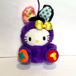 サンリオ ハローキティ キティ カラフルバニー マスコット ぬいぐるみ レトロ