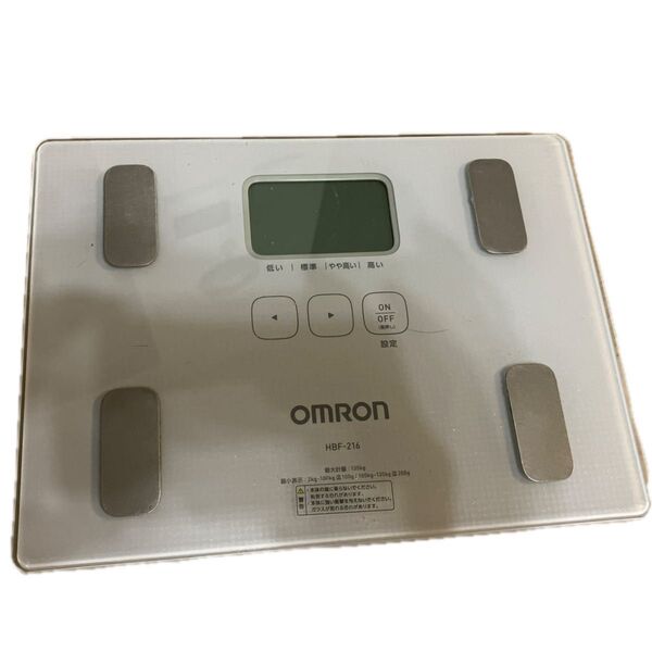 OMRON 体重計 HBF-216 ホワイト