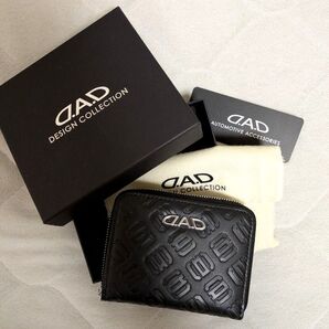 【ほぼ新品】D.A.D ラウンドファスナー 財布 モノグラム 黒