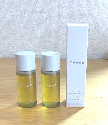 THREE バランシング プロテクティブ UV クリーム クレンジングオイル(トライアルサイズ)