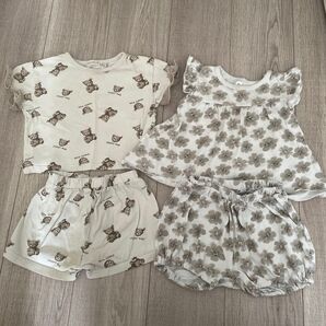 残り1時間【タイムセール】半袖 ズボン ルームウェア 半袖Tシャツ セットアップ