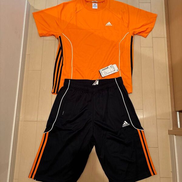 上下セット サッカー セットアップ 半袖 ハーフパンツ アディダスTシャツ