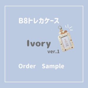 B8 トレカケース アイボリー オーダー見本