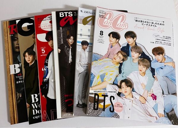 BTS 表紙 雑誌 6冊まとめ売り CanCam Scawaii anan GQ Rolling Stone