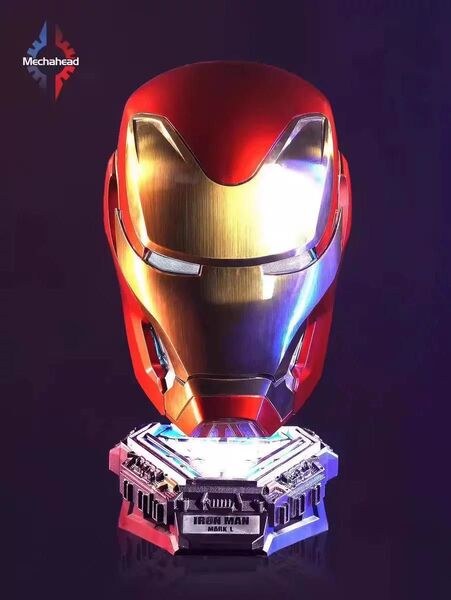 修正版 Mechahead アイアンマン マーク50 MK50 マスク 1/1スケール 音声認識 自動開閉式 リモコン付き