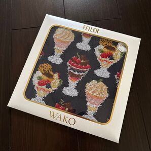 フェイラー☆和光WAKO PARFAIT ハンカチ(ネイビー)
