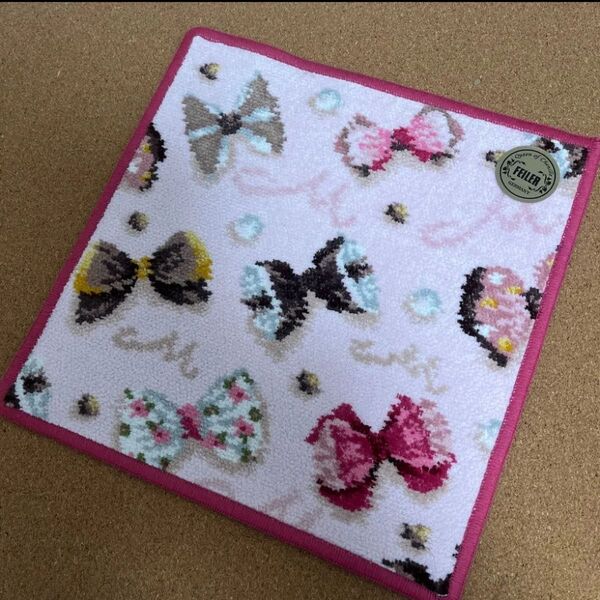 フェイラー☆Hand made Ribbon ハンカチ(ピンク)