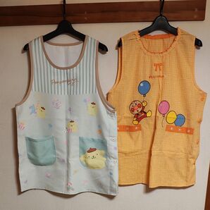 保育士 エプロン ポムポムプリン アンパンマン サンリオ