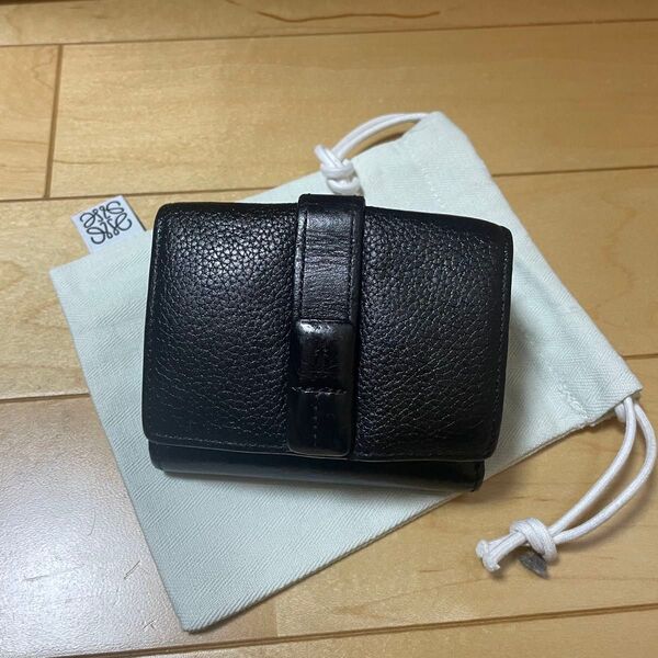 ロエベ LOEWE ミニ財布 レザー 三つ折り財布