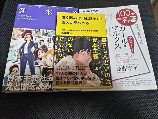 マルクス 資本論 斎藤幸平 マンガでわかる資本論 的場昭弘 働く悩みは「経済学」で答えが見つかる 丸山俊一 3冊セット