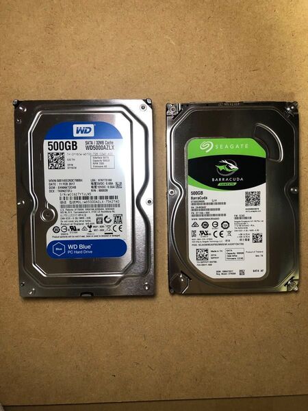 3.5インチ SATA HDD 500GB 2台セット