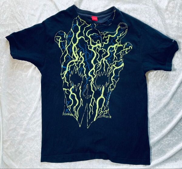 MHz ドロヘドロ 心 血管Tee Tシャツ Mサイズ ネイビー ※染め替え済 完売品 廃番 レア