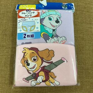 タグ付き パウパトロール トレーニングパンツ 100 2枚1組 3層 女の子