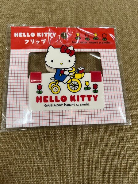 未開封 ハローキティ クリップ レトロ 身の回り雑貨 いつまでもサンリオ