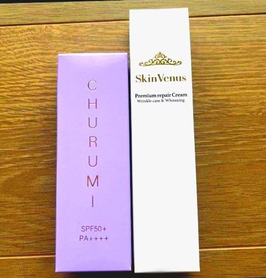 CHURUMI チュルミ 薬用ファンデーション 26g & スキンヴィーナス リンクルホワイトクリームNc 22g