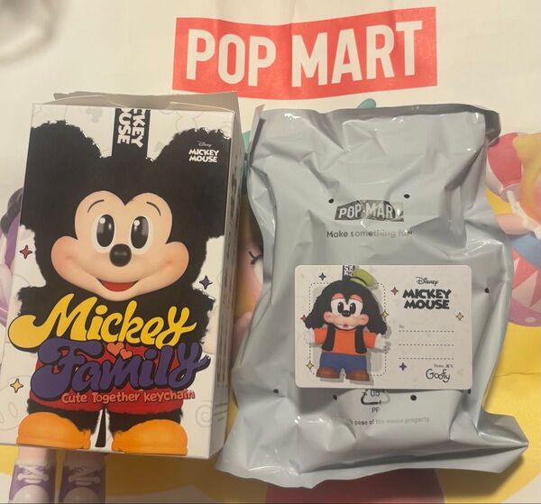 ポップマート POPMART DISNEY ミッキーファミリー キュートトゥギャザー ぬいぐるみキーチェーン グーフィー