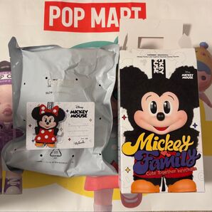 ポップマート POPMART DISNEY ミッキーファミリー キュートトゥギャザー ぬいぐるみキーチェーン ミニー