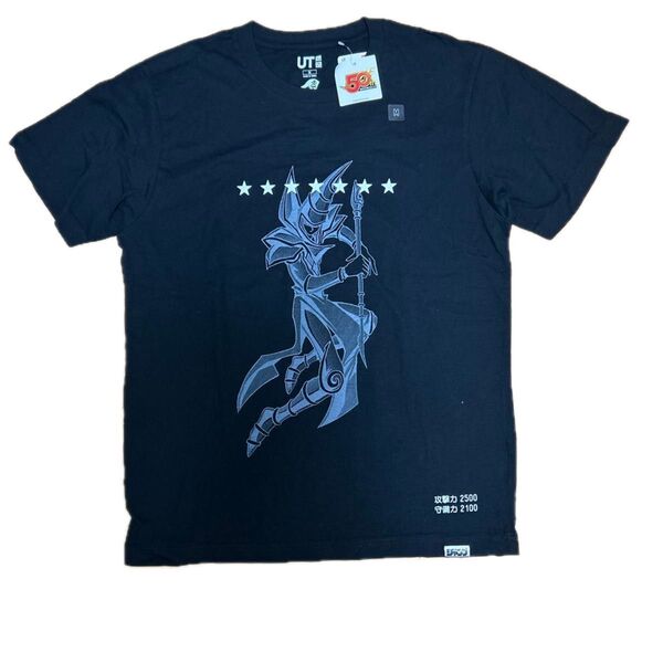 新品未使用 少年ジャンプ50周年コラボ 遊戯王 ブラック・マジシャン Tシャツ Mサイズ 黒
