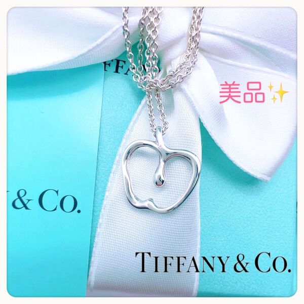 美品 廃盤品 Tiffany ティファニーネックレス アップル りんご シルバー SV925