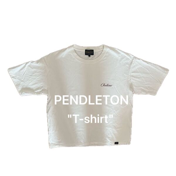 PENDLETON ペンドルトン/Tシャツ 半袖 ワンポイントロゴ/オフホワイト/M