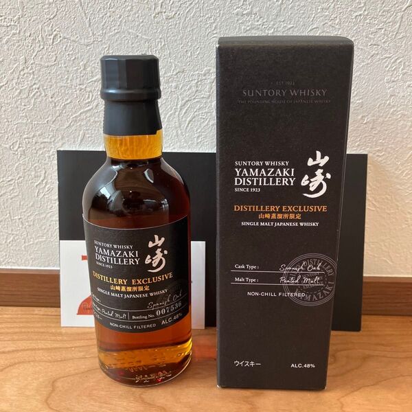 SUNTORY サントリー 山崎蒸留所限定 スパニッシュオーク ウイスキー 180ml パンフレット、ステッカー付き 未開栓新品